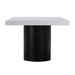 TOV Furniture Nova White Lacquer Dining Table