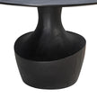 TOV Furniture Gevra Black Acacia & Faux Plaster Dining Table