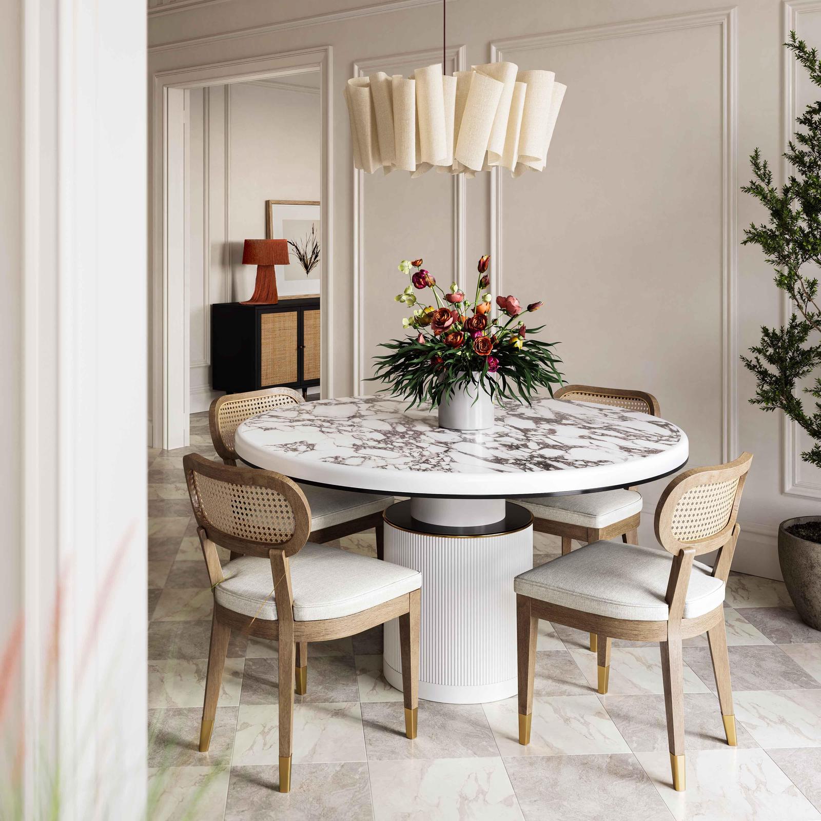 TOV Furniture Cosette Performance Linen Dining Chair