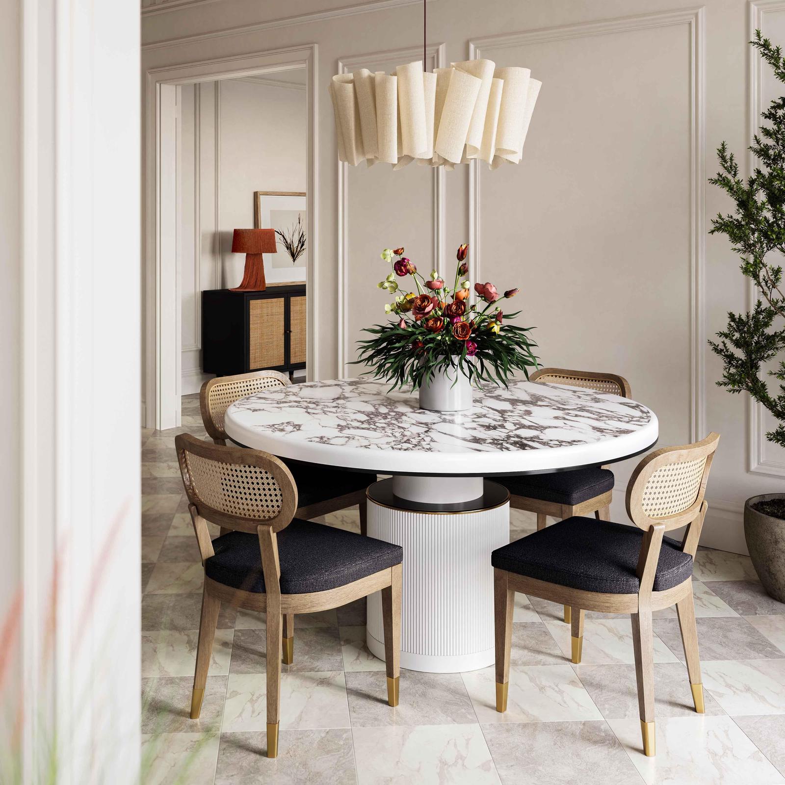TOV Furniture Cosette Performance Linen Dining Chair
