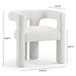 TOV Furniture Sloane Bone White Recycled Fabric Chair