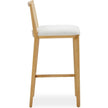 TOV Furniture Gerri Performance Tweed and Rattan Counter Stool