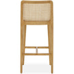 TOV Furniture Gerri Performance Tweed and Rattan Counter Stool