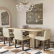TOV Furniture Brut Concrete Patterned Indoor/Outdoor Oval Dining Table