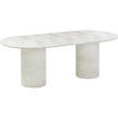 TOV Furniture Brut Concrete Patterned Indoor/Outdoor Oval Dining Table