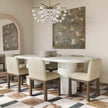 TOV Furniture Brut Concrete Patterned Indoor/Outdoor Oval Dining Table