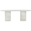 TOV Furniture Brut Concrete Patterned Indoor/Outdoor Oval Dining Table