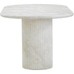 TOV Furniture Brut Concrete Patterned Indoor/Outdoor Oval Dining Table