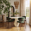 TOV Furniture Esme Faux Marble Indoor / Outdoor Round Dining Table