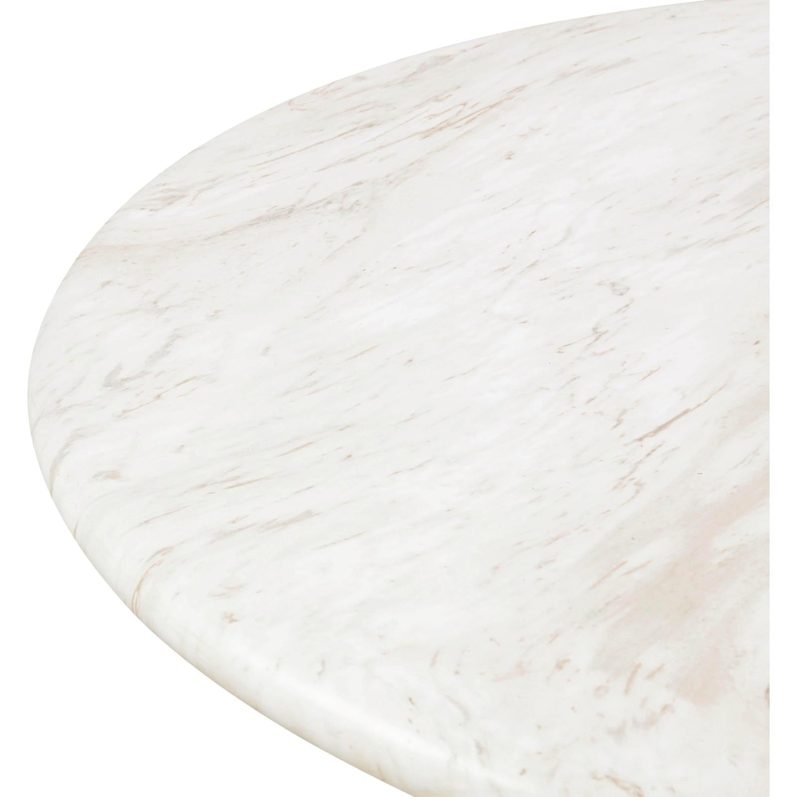 TOV Furniture Esme Faux Marble Indoor / Outdoor Round Dining Table