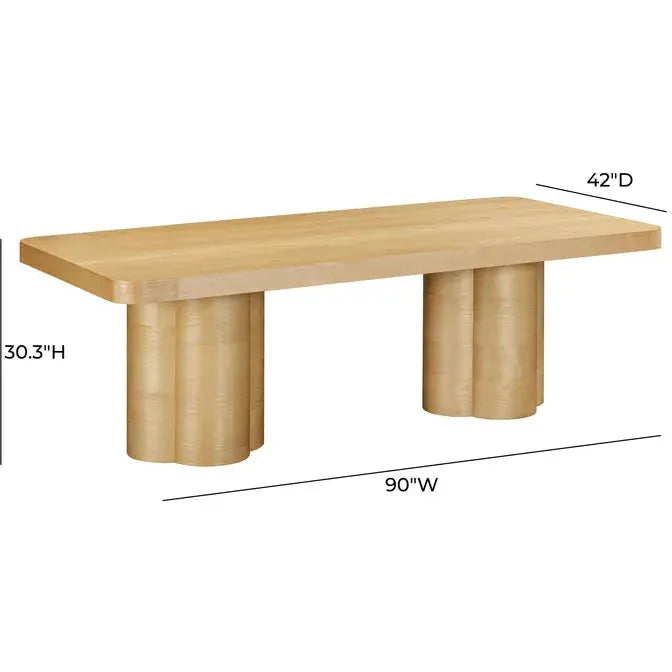 TOV Furniture Bambi Ash Rectangular Dining Table