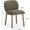 TOV Furniture Foxy Textured Performance Fabric Dining Chair