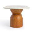 TOV Furniture Cynthia Faux Travertine Concrete Indoor / Outdoor Dining Table