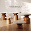 TOV Furniture Cynthia Faux Travertine Concrete Indoor / Outdoor Dining Table