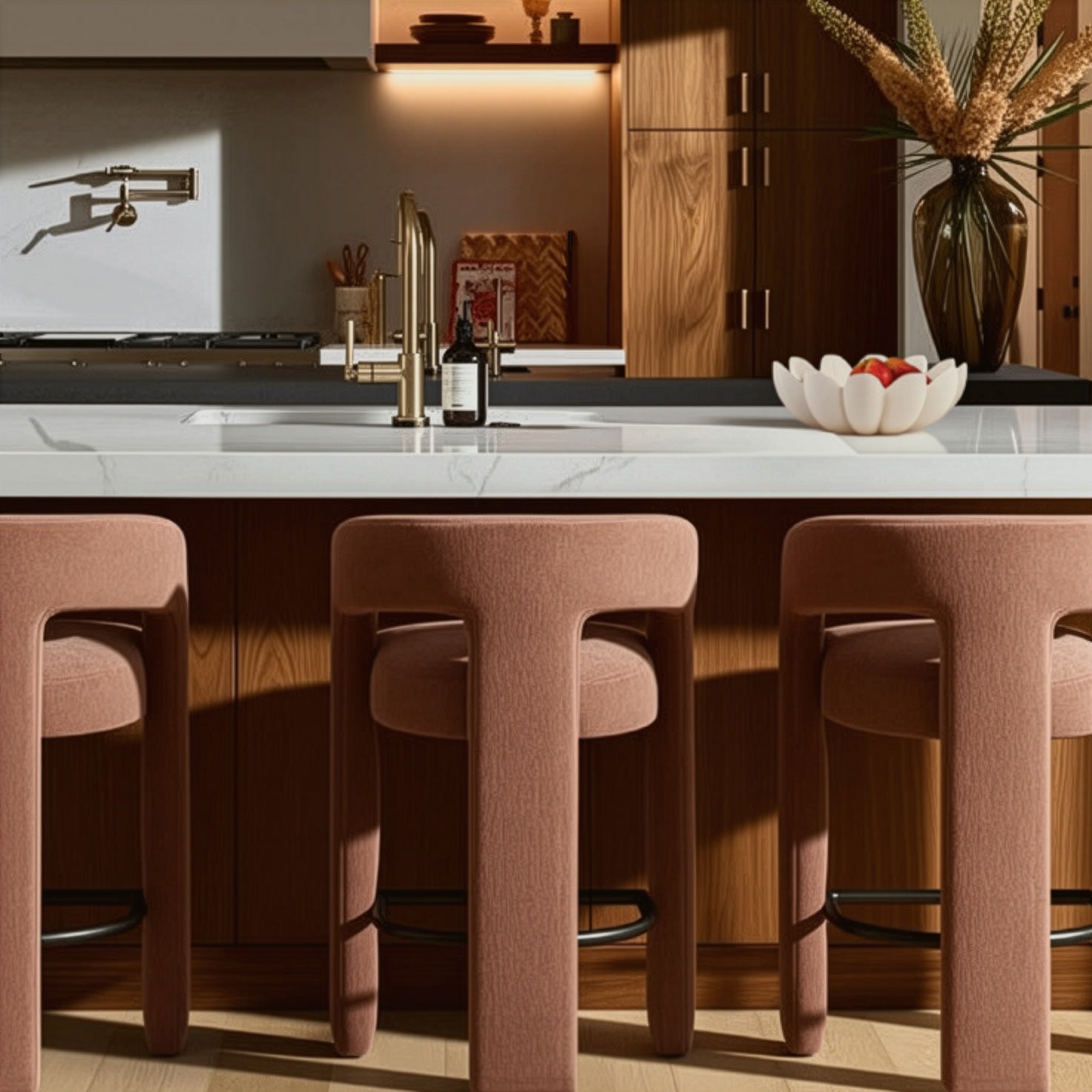 TOV Furniture Malone Performance Chenille Counter Stool