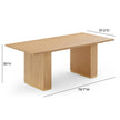 TOV Furniture Chelsea Oak Rectangular Dining Table