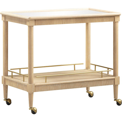 TOV Furniture Slosh 37" Natural Ash Bar Cart