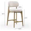 TOV Furniture Carnation Performance Fabric Counter Stool