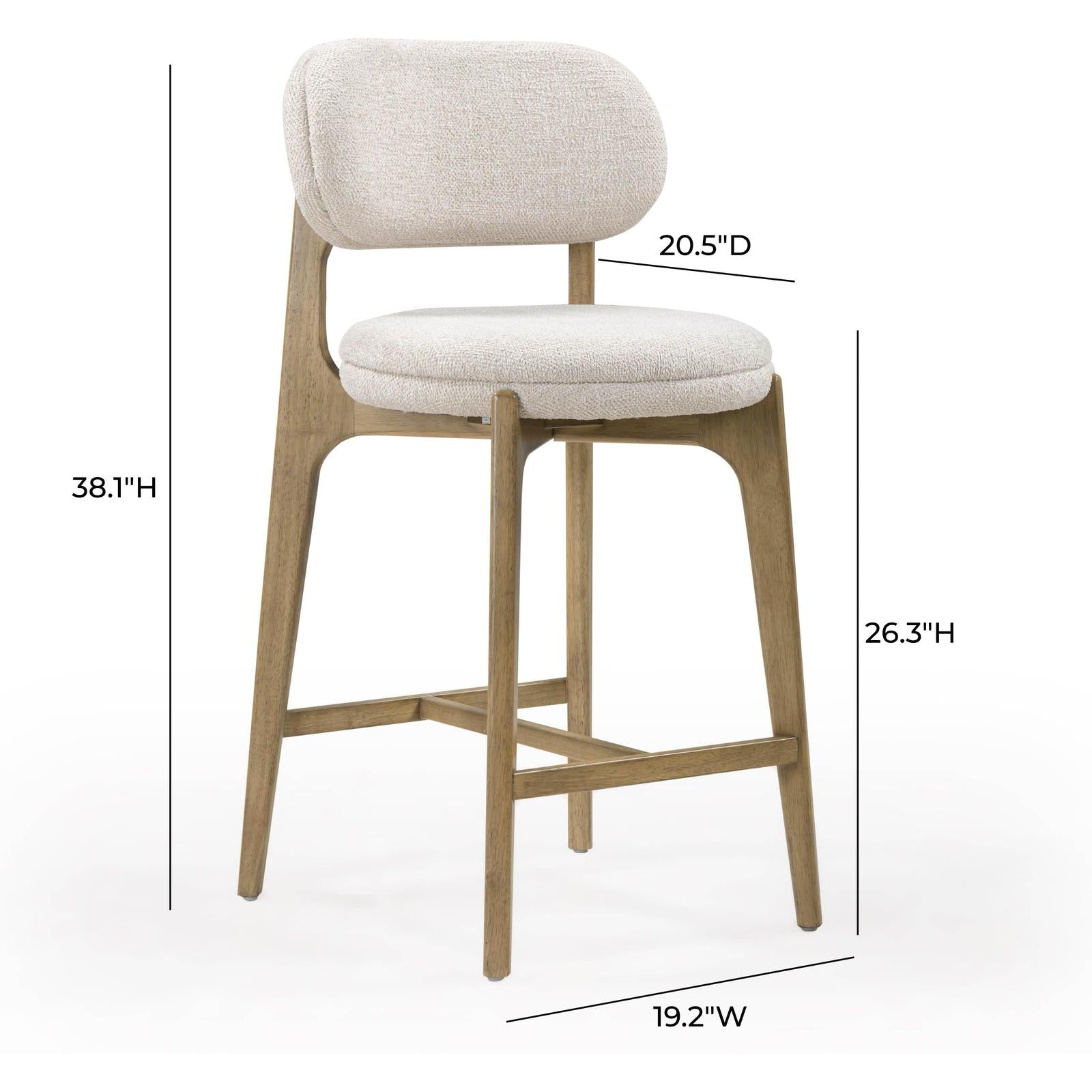 TOV Furniture Carnation Performance Fabric Counter Stool