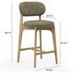 TOV Furniture Carnation Performance Fabric Counter Stool