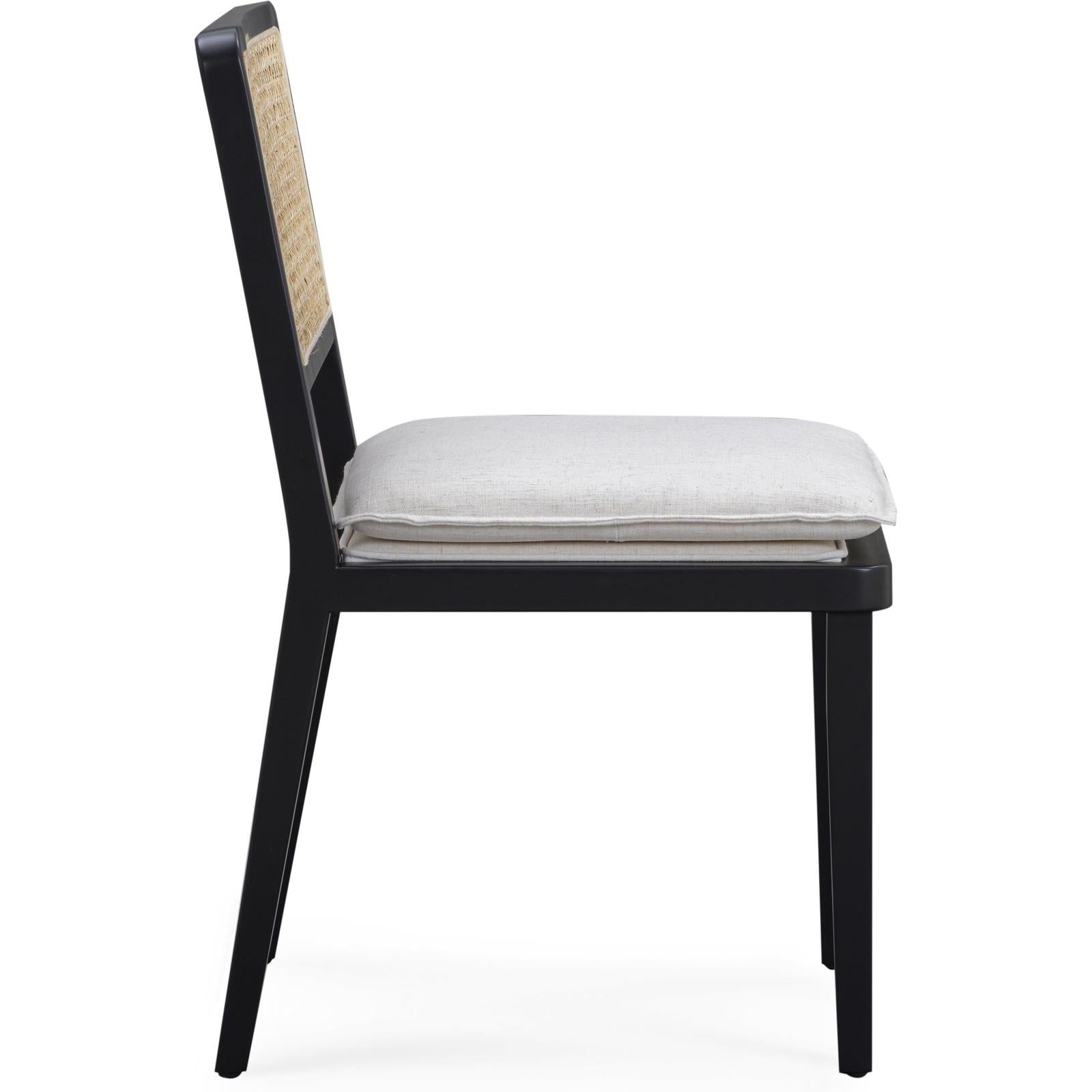 TOV Furniture Tassina Cream Upcycled Performance Linen Dining Chair