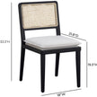 TOV Furniture Tassina Cream Upcycled Performance Linen Dining Chair