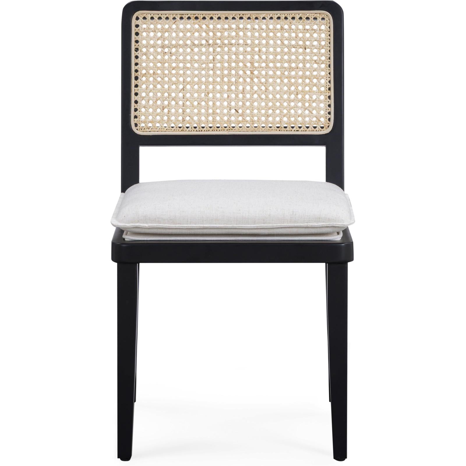 TOV Furniture Tassina Cream Upcycled Performance Linen Dining Chair