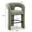 TOV Furniture Malone Performance Chenille Counter Stool