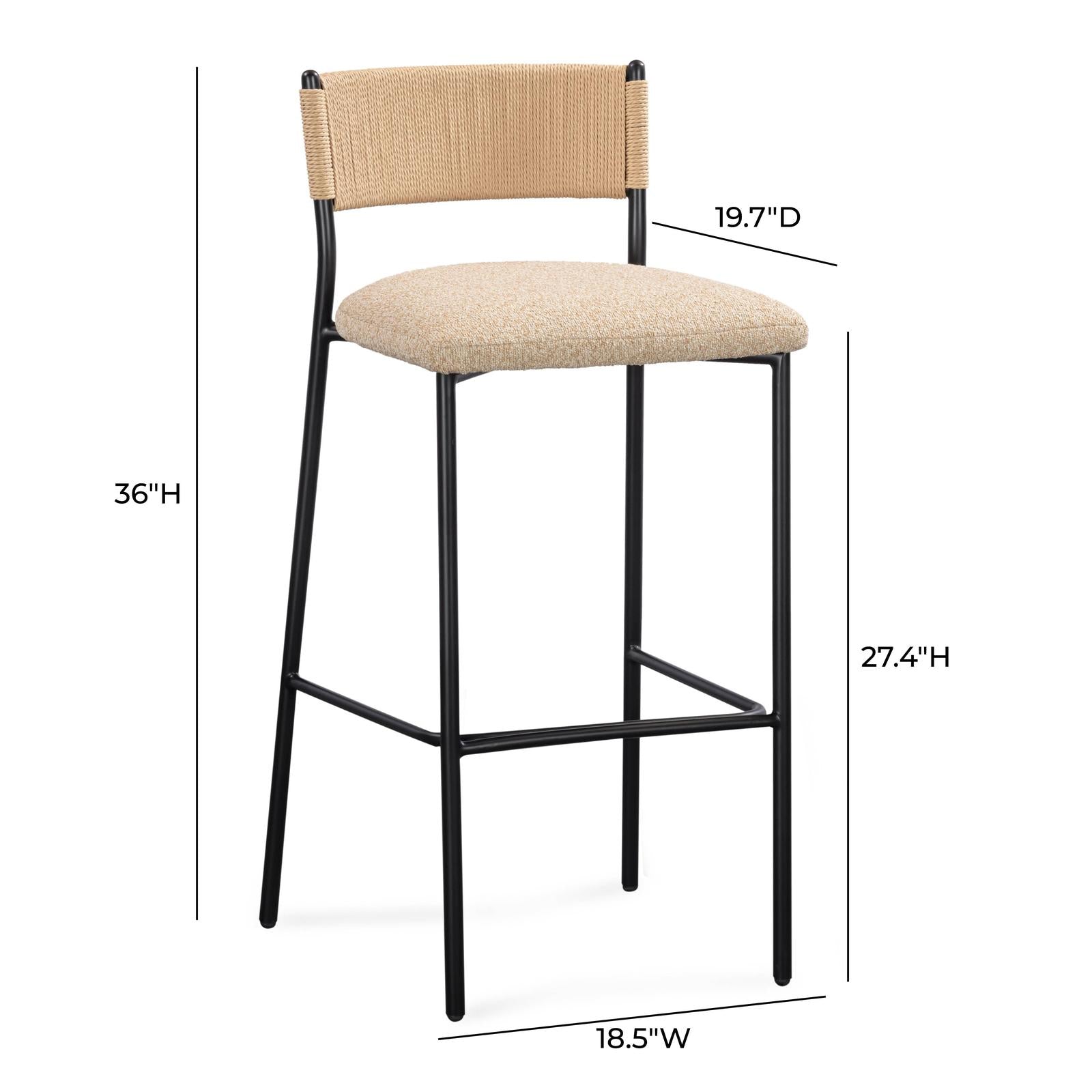 TOV Furniture Celine Boucle Counter Stool