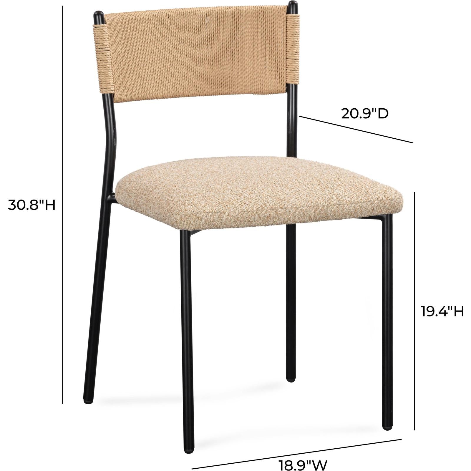 TOV Furniture Celine Performance Boucle Dining Chair - Set of 2