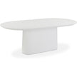 TOV Furniture Nara Pure White Indoor/Outdoor Concrete Dining Table