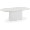 TOV Furniture Nara Pure White Indoor/Outdoor Concrete Dining Table