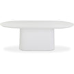 TOV Furniture Nara Pure White Indoor/Outdoor Concrete Dining Table