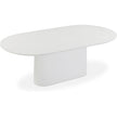 TOV Furniture Nara Pure White Indoor/Outdoor Concrete Dining Table