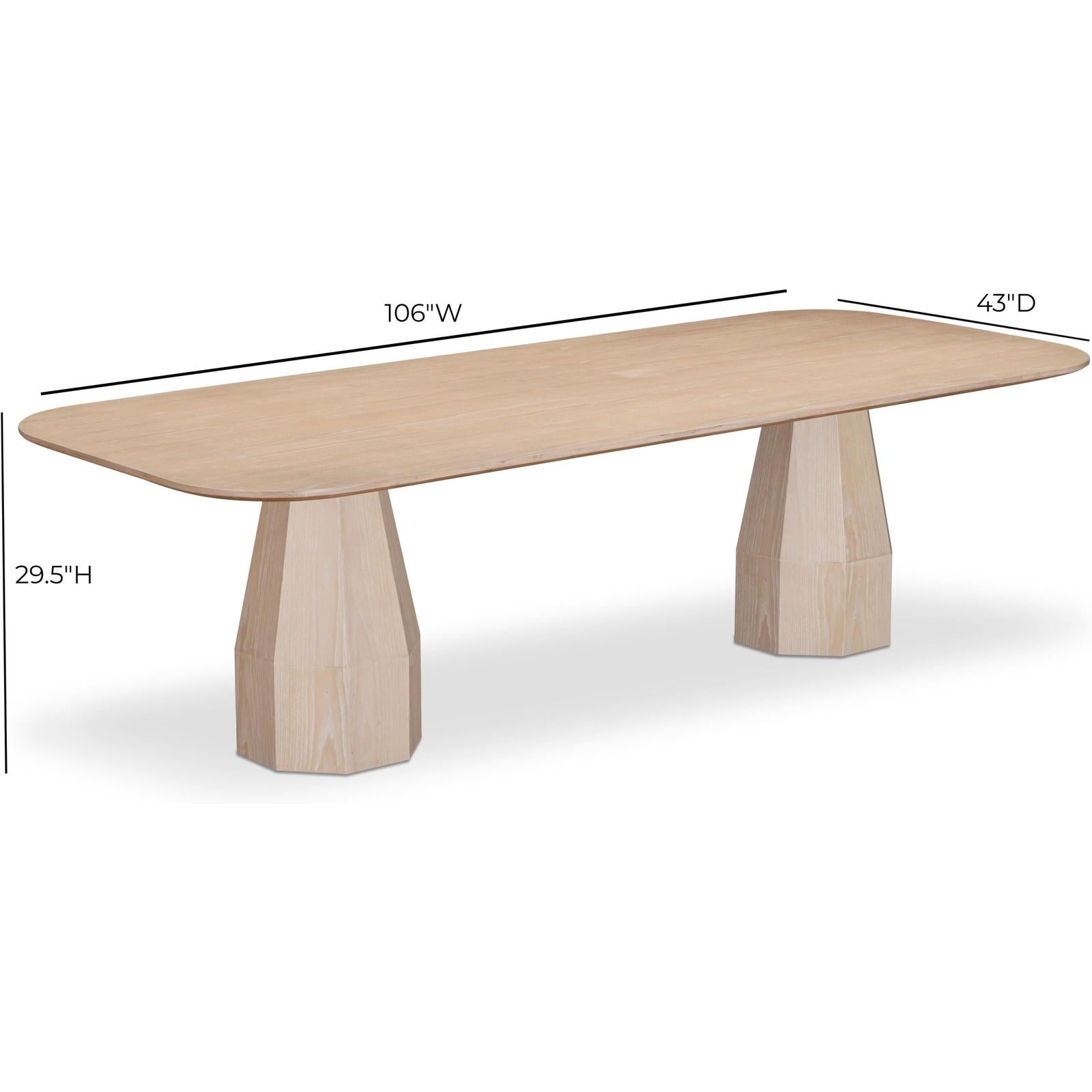 TOV Furniture Brocha Ash Wood Dining Table