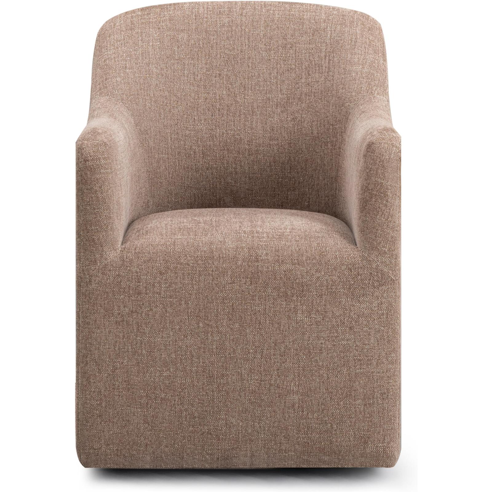 TOV Furniture Helena Tall Textured Weave Performance Fabric Dining Chair