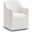 TOV Furniture Helena Tall Textured Weave Performance Fabric Dining Chair