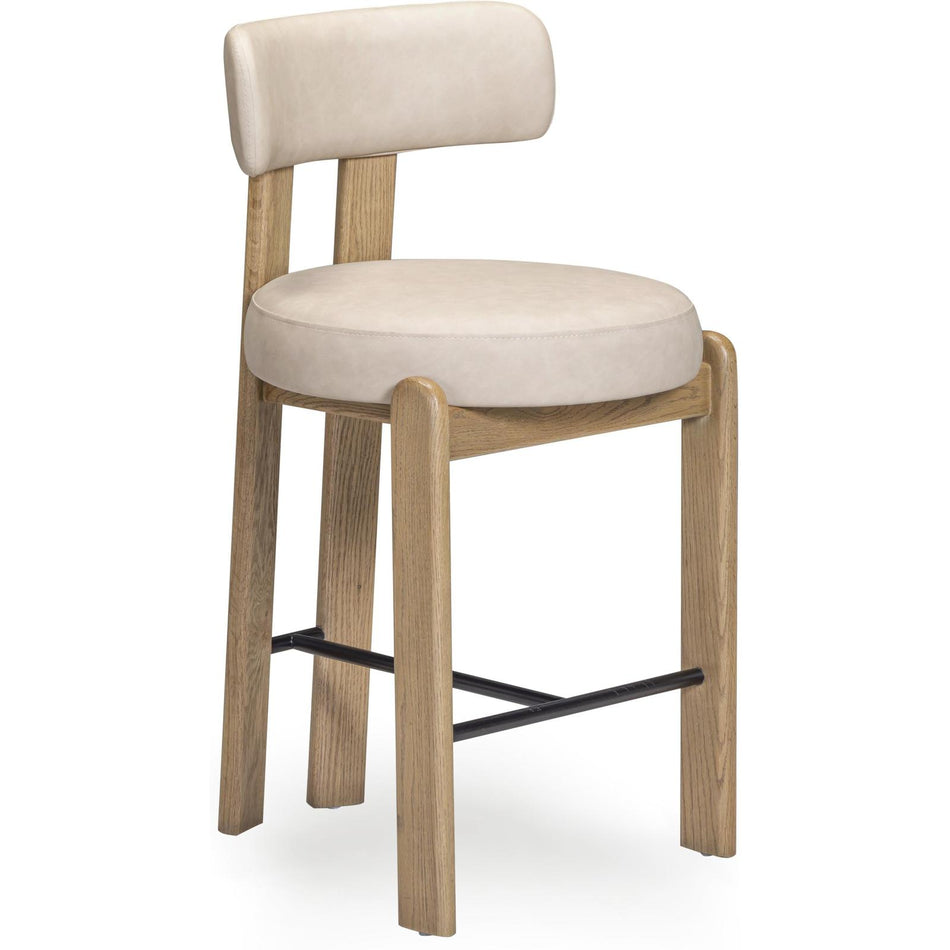 TOV Furniture Odessa Performance Vegan Leather Counter Stool