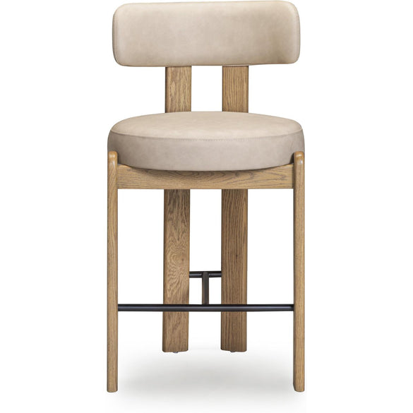TOV Furniture Odessa Performance Vegan Leather Counter Stool