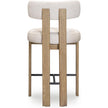 TOV Furniture Odessa Cream Performance Fabric Counter Stool