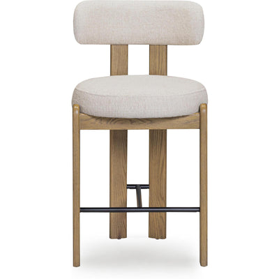 TOV Furniture Odessa Cream Performance Fabric Counter Stool