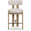 TOV Furniture Odessa Cream Performance Fabric Counter Stool