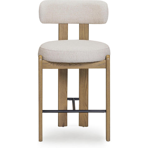 TOV Furniture Odessa Cream Performance Fabric Counter Stool