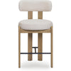 TOV Furniture Odessa Cream Performance Fabric Counter Stool