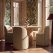 TOV Furniture Persa Round Back Performance Chenille Dining Chair
