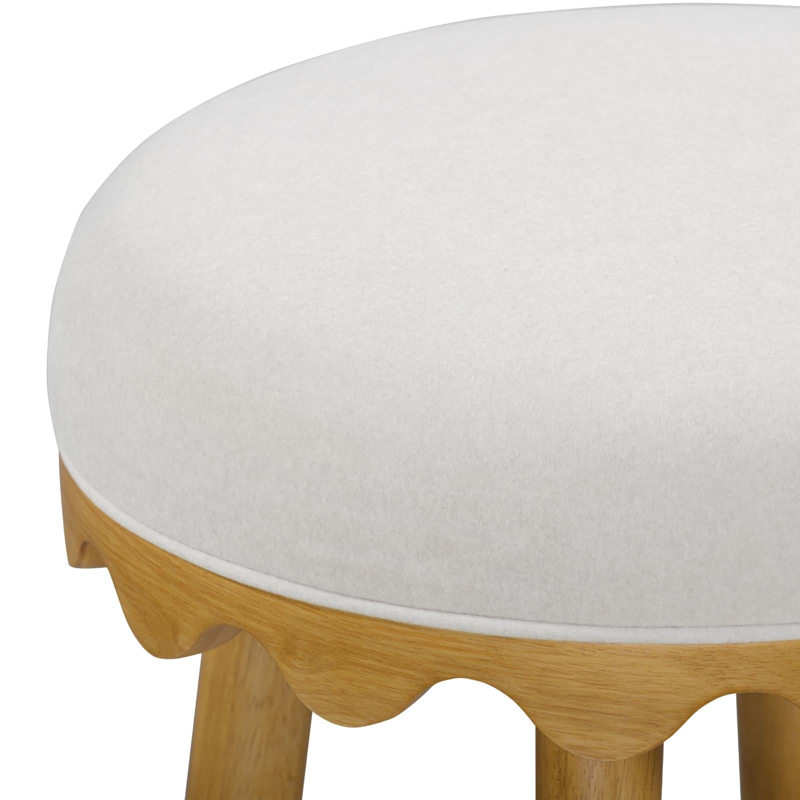 TOV Furniture Oodle Performance Vegan Mohair Counter Stool