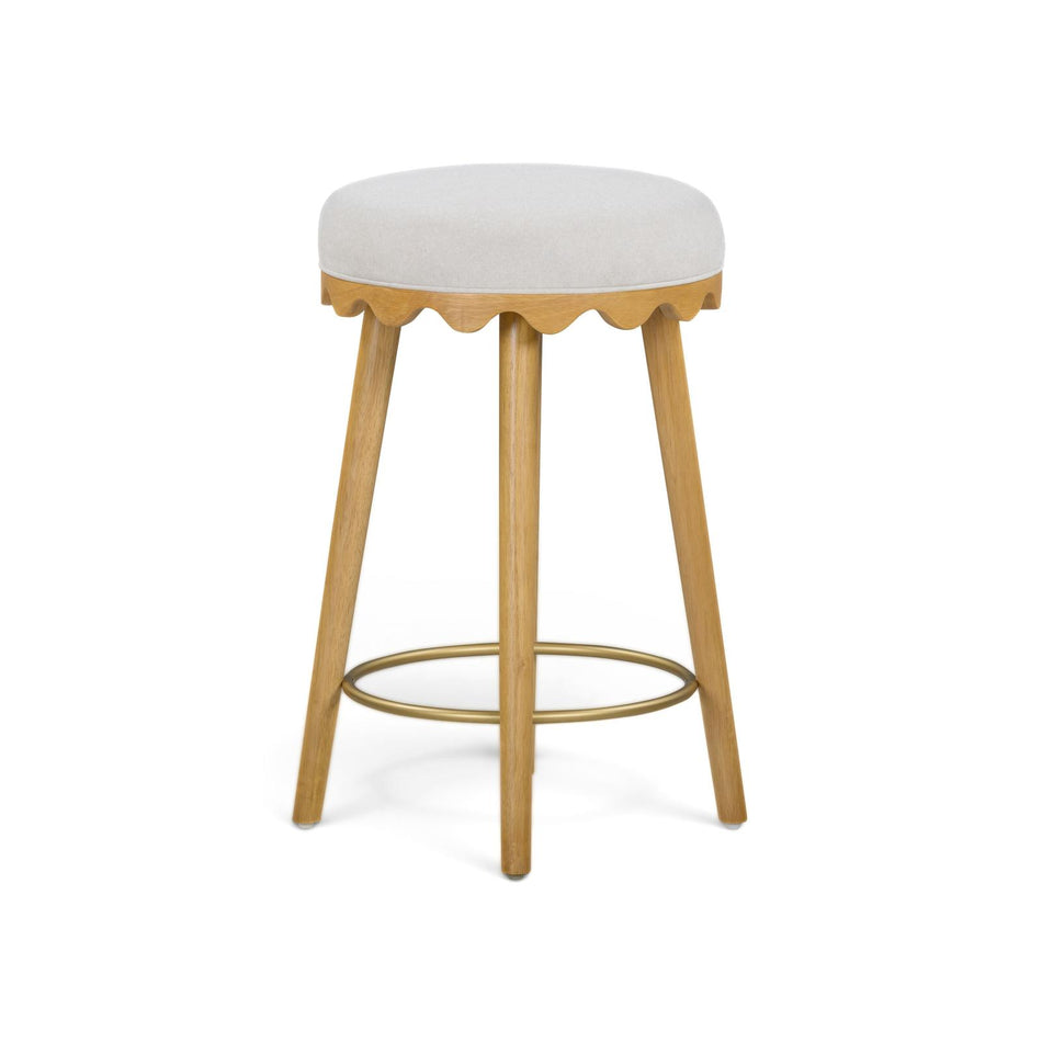 TOV Furniture Oodle Performance Vegan Mohair Counter Stool
