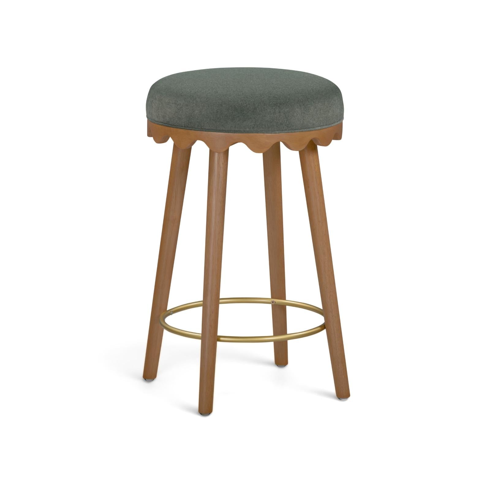 TOV Furniture Oodle Performance Vegan Mohair Counter Stool