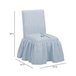 TOV Furniture Gertrude Striped Performance Linen Skirted Dining Chair