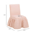 TOV Furniture Gertrude Striped Performance Linen Skirted Dining Chair
